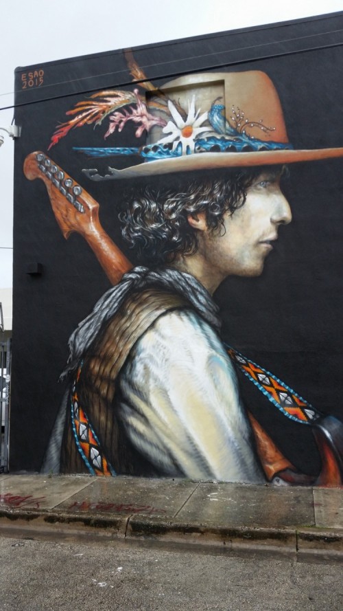 Bob Dylan wall by Esao