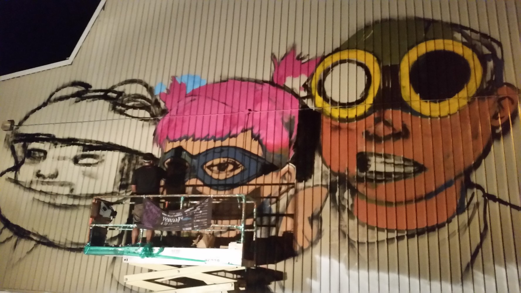 Hebru Brantley at work for Pow Wow Hawaii 2016