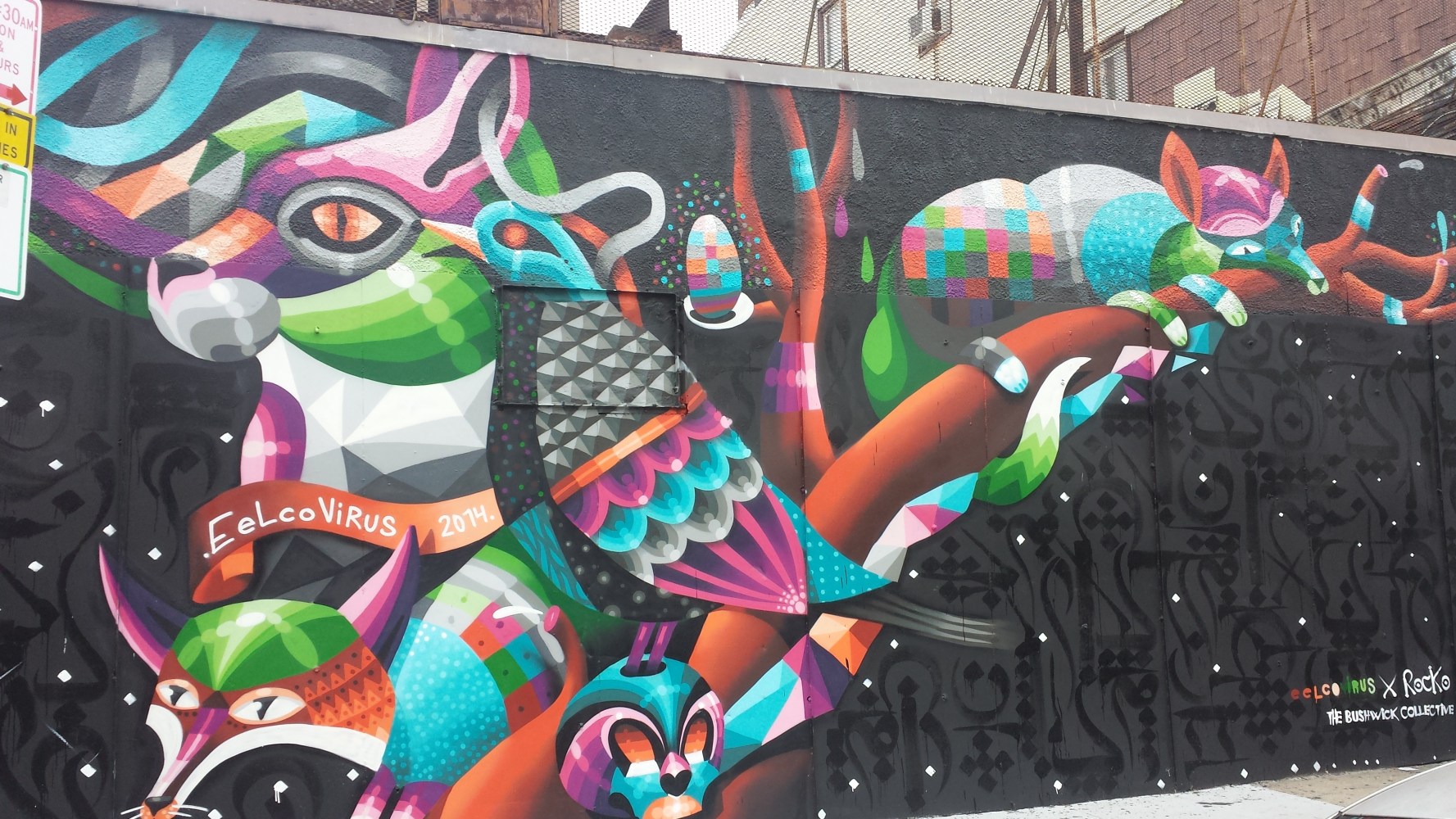 Eelco Virus and Rocko Collaboration wall