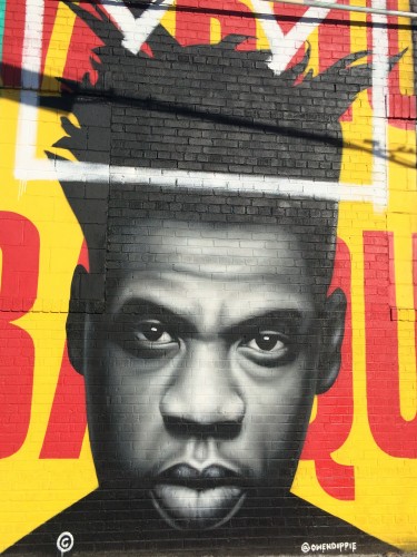 Owen Dippie’s Jay-Z and Basquiat Mural for the Bushwick Collective