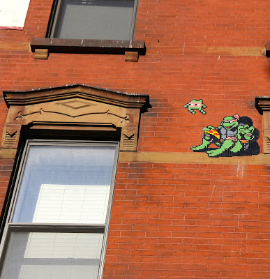 Ninja Turtle Invader street art