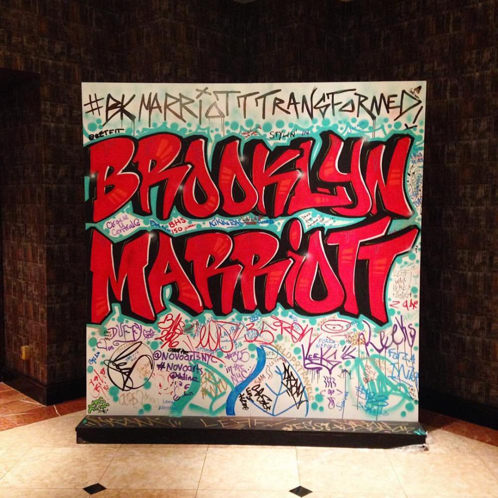 Brooklyn Marriott Tag Wall