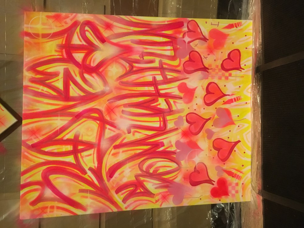 graffiti piece done in workshop