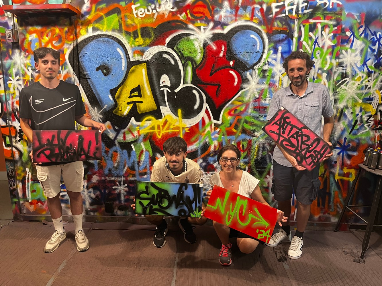 a group of people posing for the camera