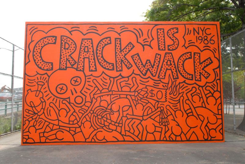 Keith Haring’s Crack is Wack off 125th st. Keith Haring's Crack is Wack off 125th st.